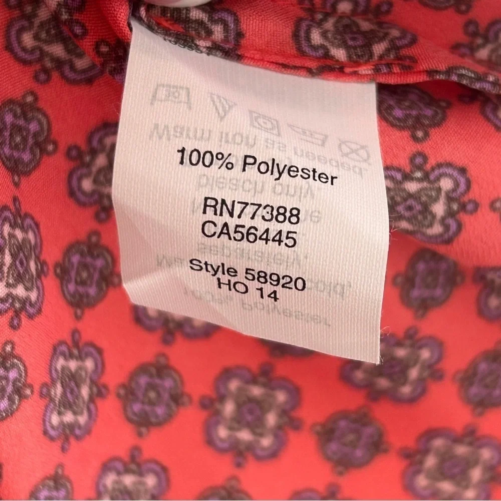NWT J.Crew Printed Red Cami Tank Top | Size 2
